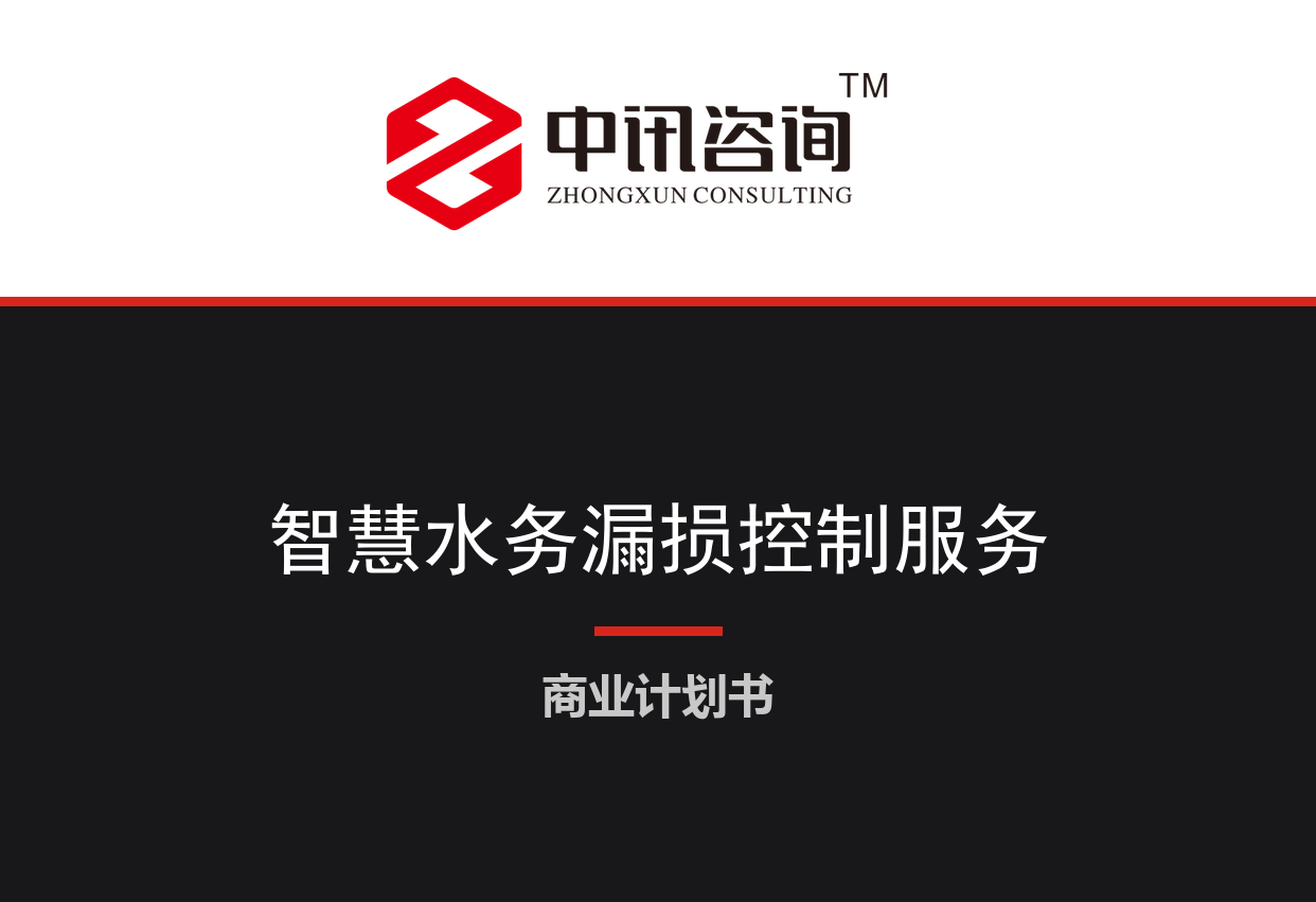 城市智慧水务管网运维与漏损控制服务项目商业计划书