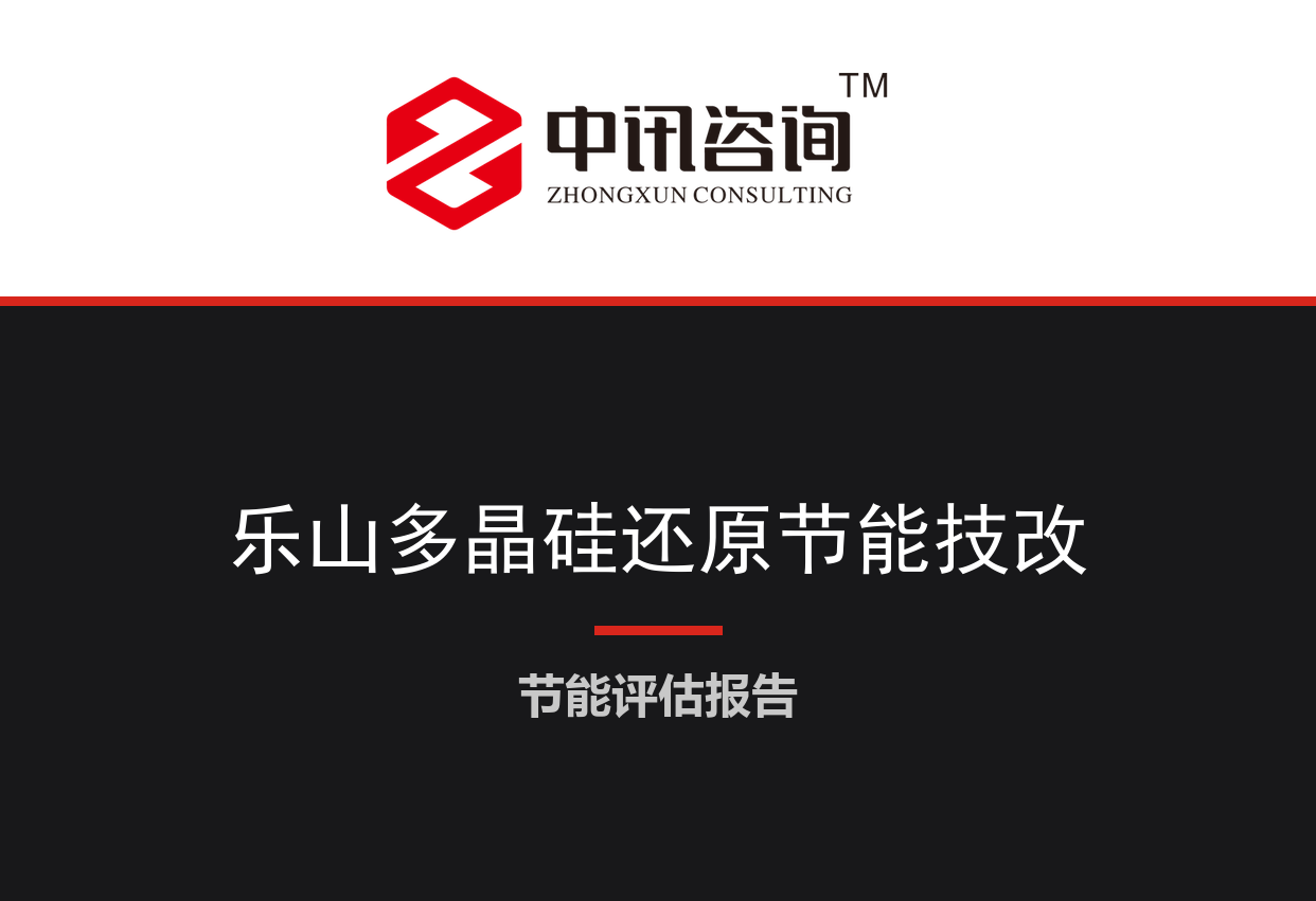 四川省乐山市-高纯多晶硅还原炉系统及尾气回收节能降碳技术改造项目节能评估报告